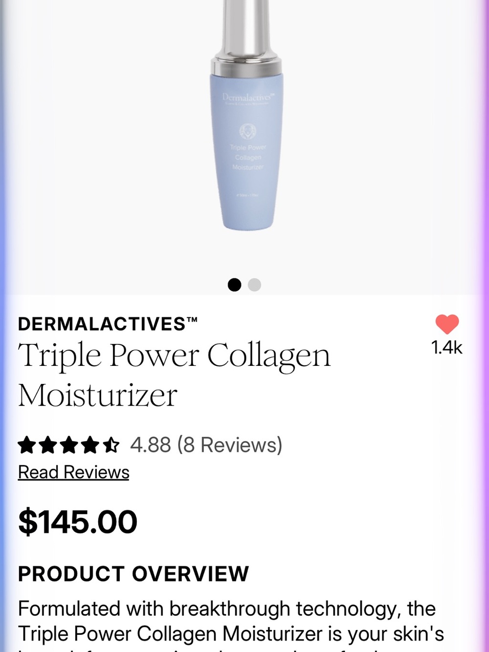 Triple Power Collagen Moisturizer - Light Blue